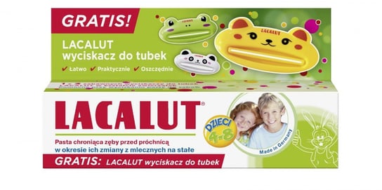 Zdrovit, Lacalut, Pasta do zębów dla dzieci z wyciskaczem, 50 ml Zdrovit