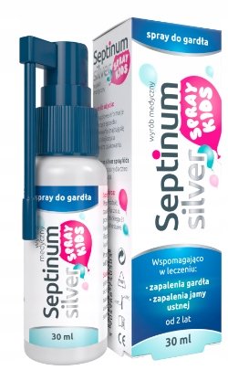 Zdrovit, Septinum Silver Kids, Spray na gardło, 30 ml Inna marka