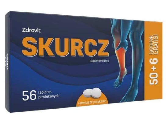 Zdrovit Skurcz, suplement diety, 50 tabletek + 6 tabletek Natur Produkt