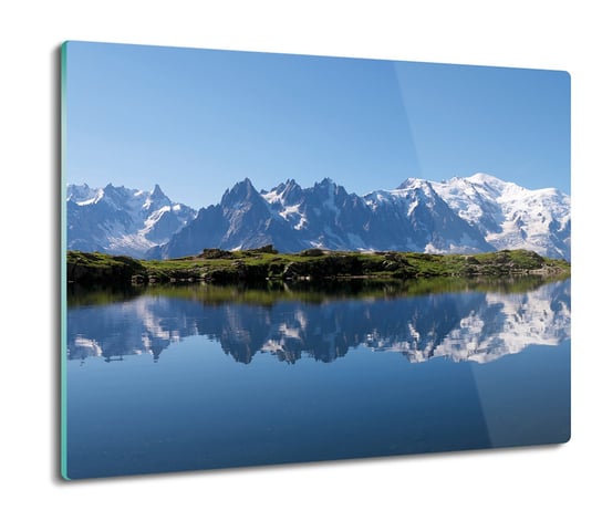 ze szkła splashback druk Góry woda panorama 60x52, ArtprintCave ArtPrintCave