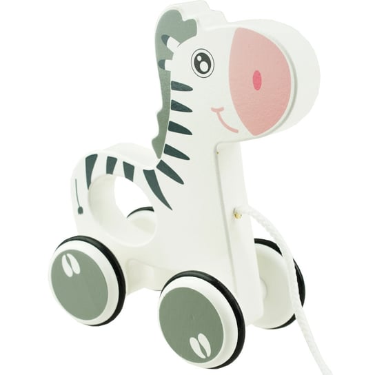 Zebra do ciągnięcia na sznurku drewniana zabawka KinderSafe