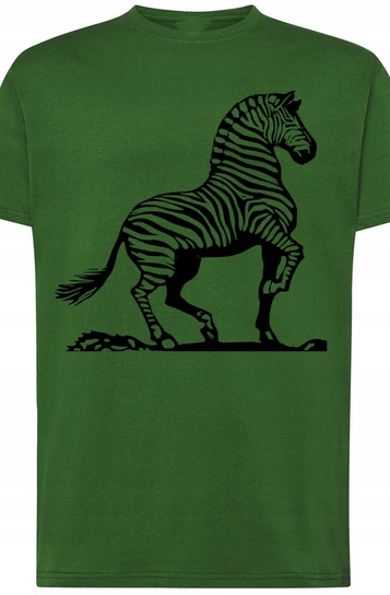 Zebra Męski Modny T-Shirt Nadruk Lato Rozm.3XL Inna marka
