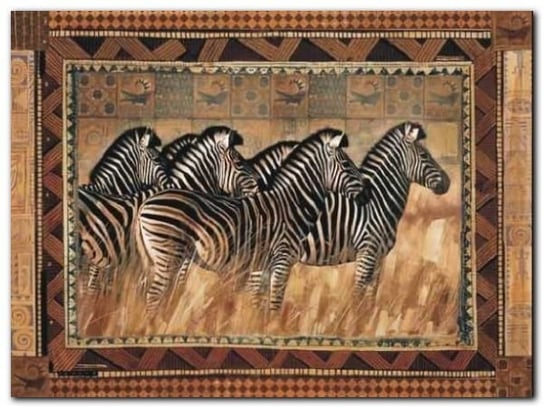 Zebras plakat obraz 80x60cm Wizard+Genius