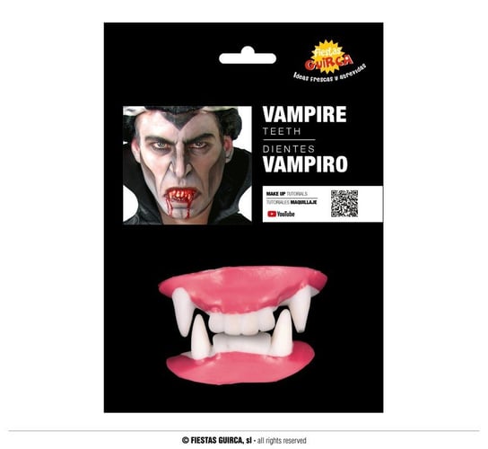 Zęby Wampira Dodatek Do Stroju Halloweenowego Guirca