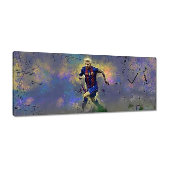 Zegar 100x40cm Lionel Messi ZeSmakiem