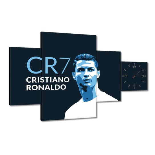 Zegar 130x80cm Cristiano Ronaldo Piłkarz ZeSmakiem