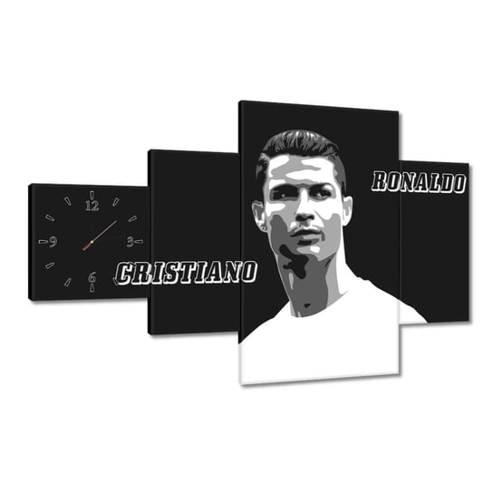 Zegar 130x80cm Cristiano Ronaldo Piłkarz ZeSmakiem