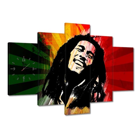 Zegar 150x105cm Bob Marley Reggae ZeSmakiem