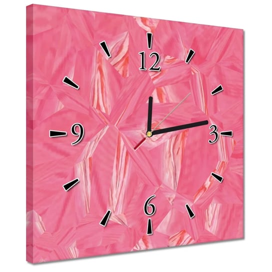 Zegar 30x30cm Abstrakcja Emmanuelle Róż ZeSmakiem