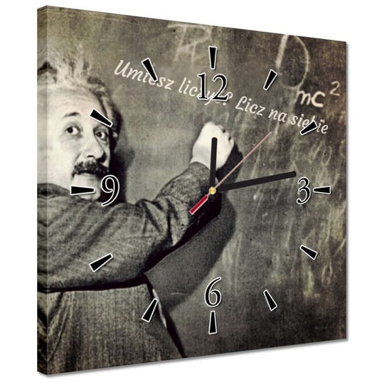 Zegar 30x30cm Albert Einstein ZeSmakiem