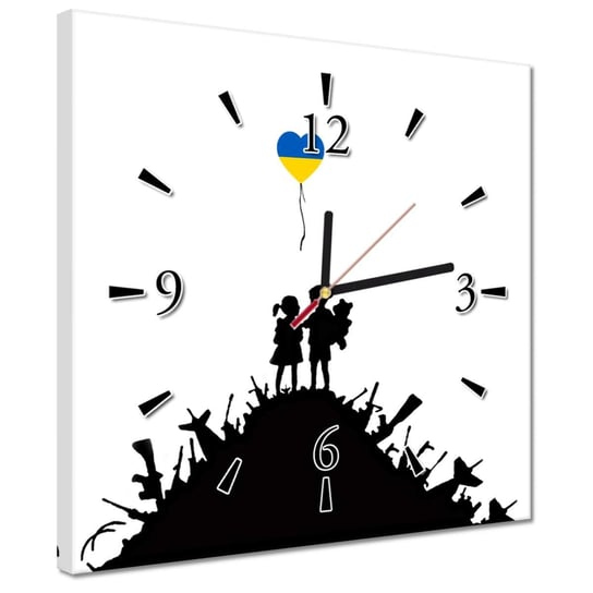 Zegar 30x30cm Banksy Balonik Ukraina Inna marka