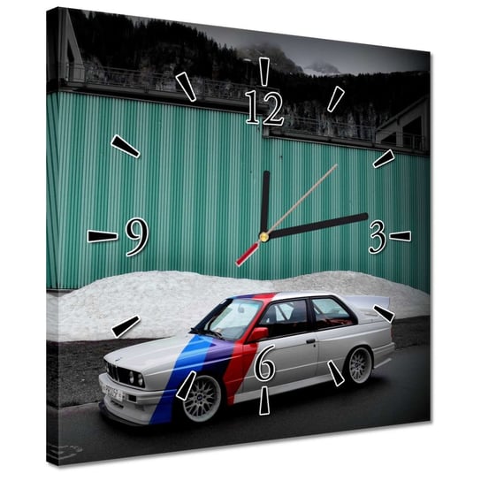 Zegar 30x30cm BMW Trójka 3er Samochód ZeSmakiem