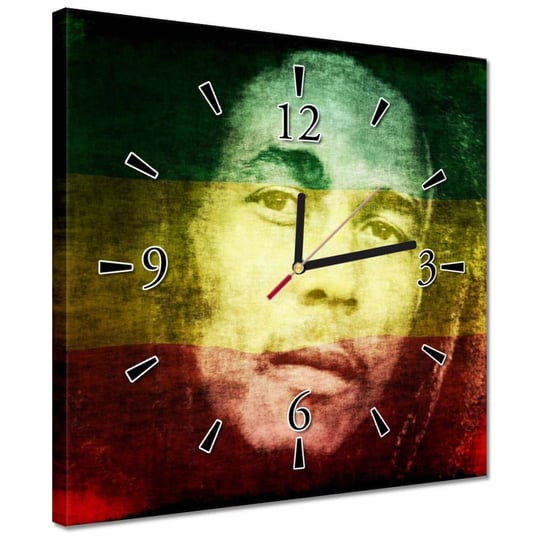 Zegar 30x30cm Bob Marley Reggae ZeSmakiem