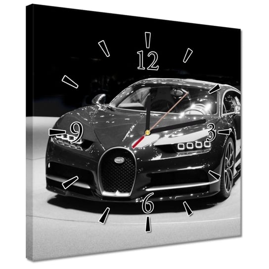 Zegar 30x30cm Bugatti Chiron ZeSmakiem