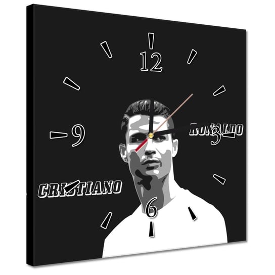 Zegar 30x30cm Cristiano Ronaldo Piłkarz ZeSmakiem
