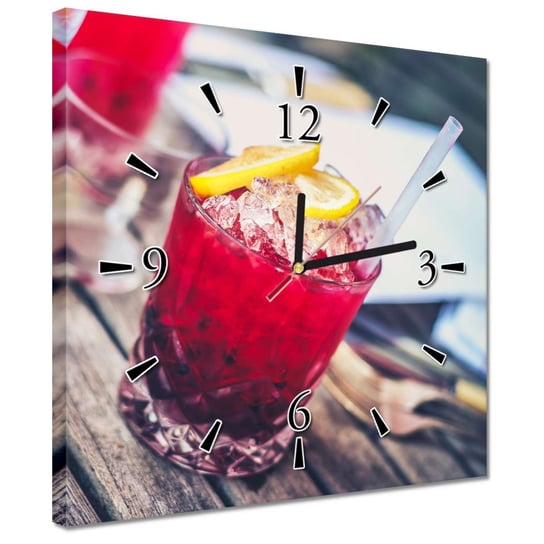 Zegar 30x30cm Drink z owocami Napój Inna marka