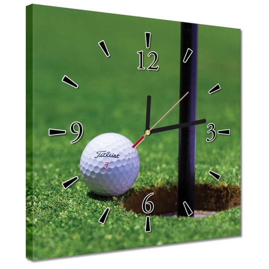 Zegar 30x30cm Golf Gra w golfa Piłeczka ZeSmakiem