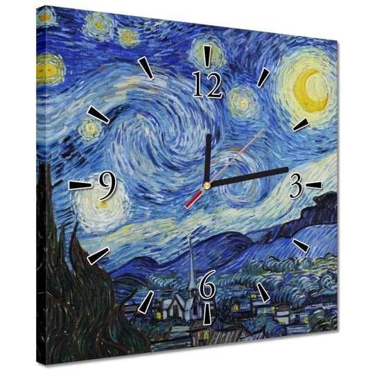 Zegar 30x30cm Gwieździsta noc Van Gogh Inna marka