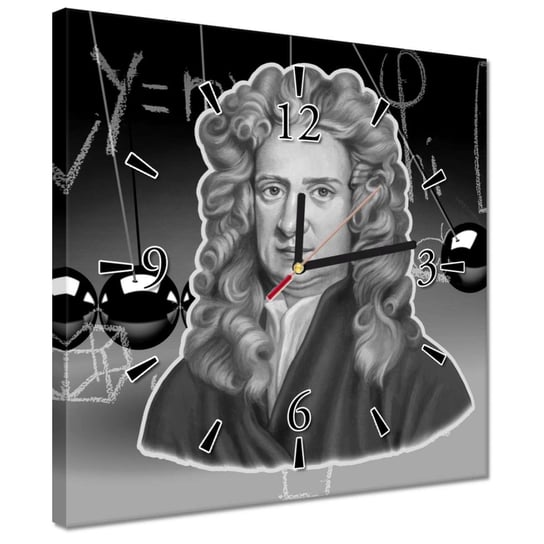 Zegar 30x30cm Isaac Newton ZeSmakiem