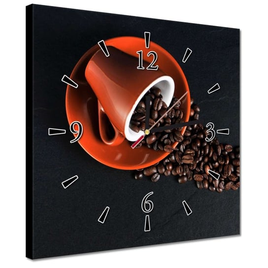 Zegar 30x30cm Kawa Kawka Coffee Kaffe Inna marka