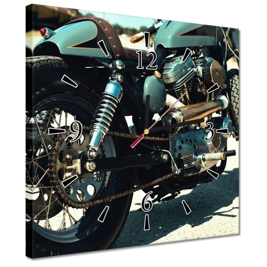 Zegar 30x30cm Klasyczny motocykl Motor ZeSmakiem