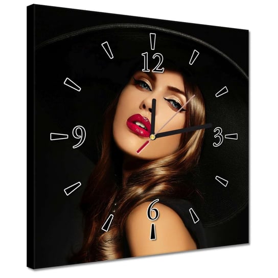 Zegar 30x30cm Kobieta z makijażem Inna marka