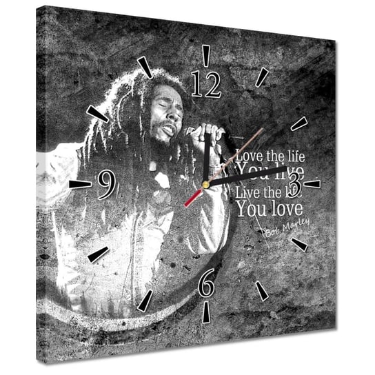 Zegar 30x30cm Koncert Boba Marleya ZeSmakiem