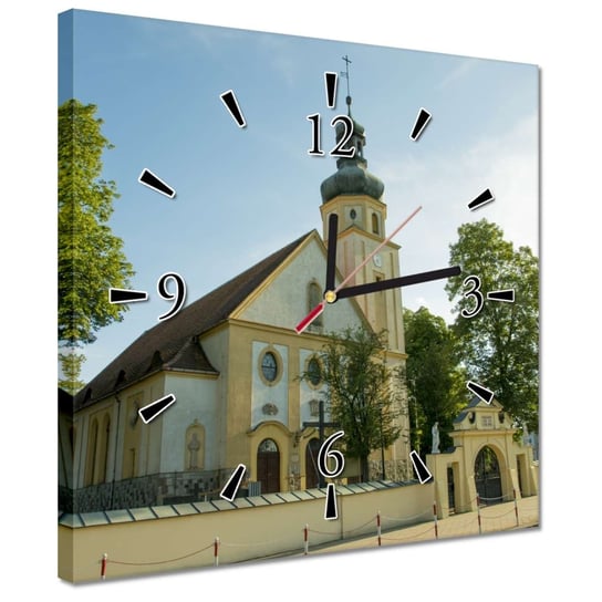 Zegar 30x30cm Kościół Siedlec ZeSmakiem