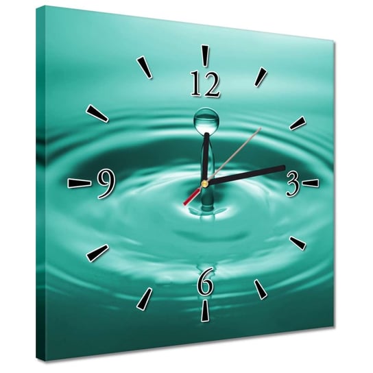 Zegar 30x30cm Kropla wpadająca do wody ZeSmakiem