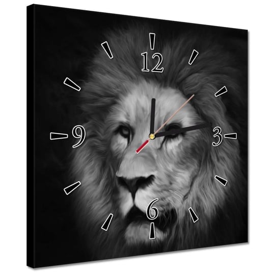 Zegar 30x30cm Lew król zwierząt ZeSmakiem