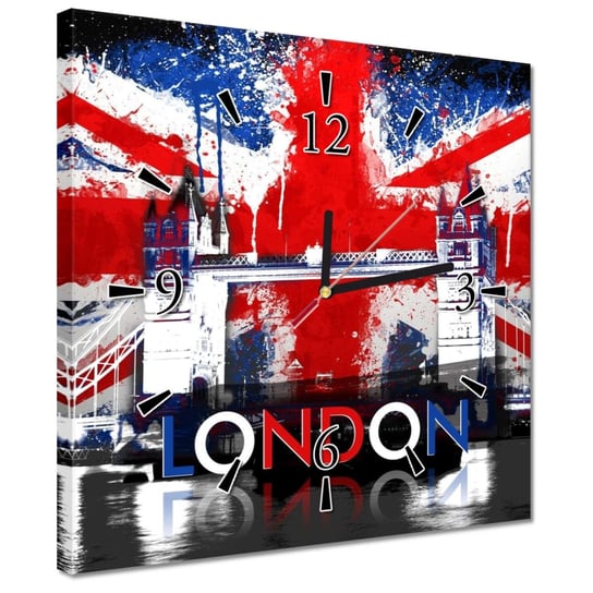 Zegar 30x30cm London City Londyn Anglia ZeSmakiem