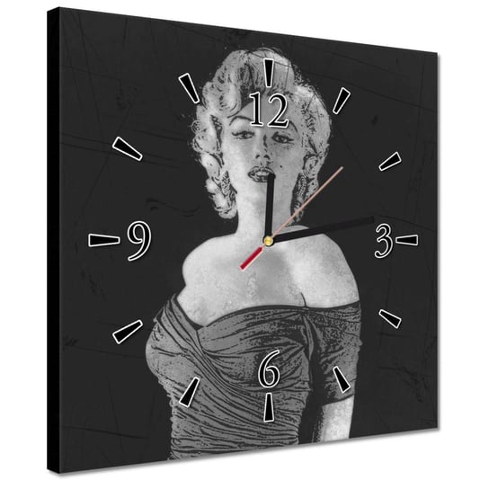 Zegar 30x30cm Marilyn Monroe Aktorka ZeSmakiem