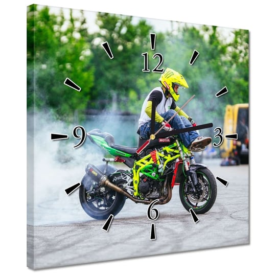 Zegar 30x30cm Motocykl Motory Dwa Koła ZeSmakiem