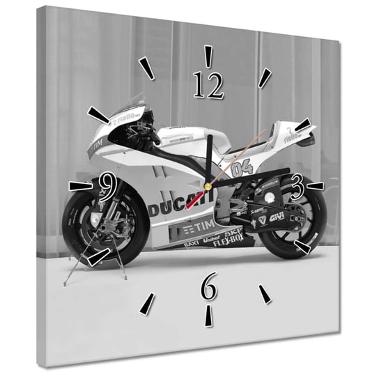 Zegar 30x30cm Motocykl wyścigowy Ducati ZeSmakiem