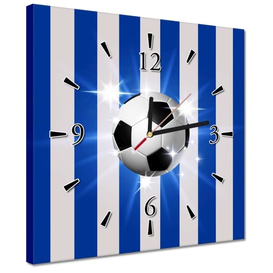 Zegar 30x30cm Motyw piłkarski Pasy Piła ZeSmakiem