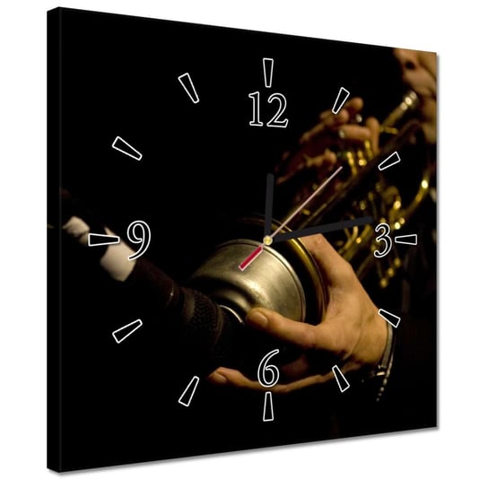 Zegar 30x30cm Muzyk jazzowy ZeSmakiem