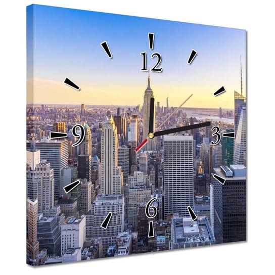 Zegar 30x30cm Nowy Jork New York Widok ZeSmakiem