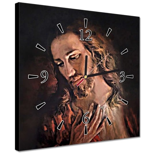 Zegar 30x30cm Oblicze Jezusa Chrystusa Inna marka