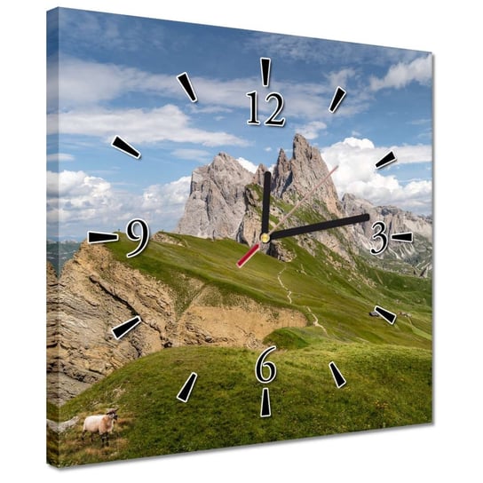 Zegar 30x30cm Owca w górach Góry Widok ZeSmakiem