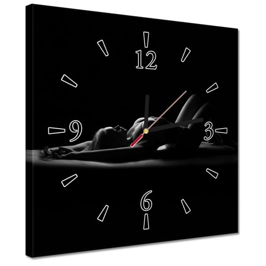 Zegar 30x30cm Panna leżąca na podłodze ZeSmakiem