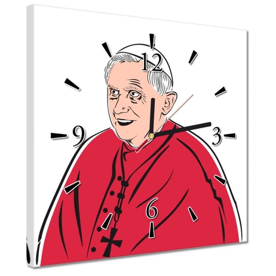 Zegar 30x30cm Papież Benedykt XVI ZeSmakiem