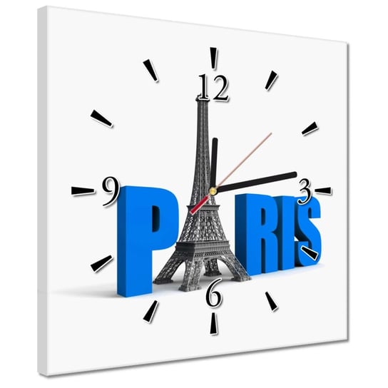 Zegar 30x30cm Paryż ZeSmakiem