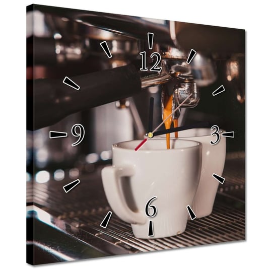 Zegar 30x30cm Parzenie kawy espresso ZeSmakiem