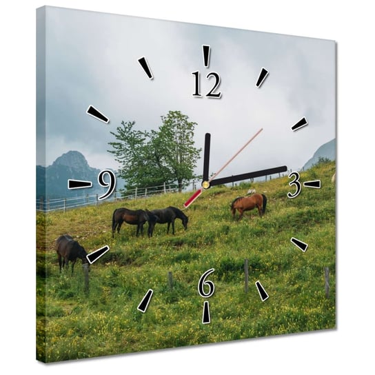 Zegar 30x30cm Pejzaże Widoki Krajobrazy ZeSmakiem
