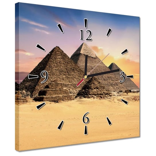 Zegar 30x30cm Piramidy Egipt Krajobraz ZeSmakiem