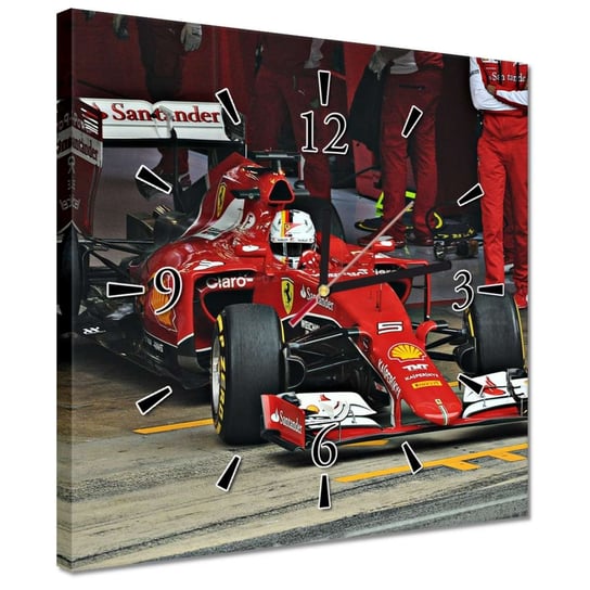 Zegar 30x30cm Sebastian Vettel F1 Bolid Inna marka