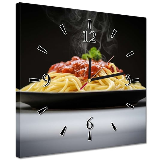 Zegar 30x30cm Spaghetti włoskie z sosem ZeSmakiem