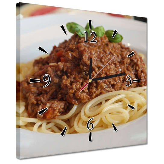 Zegar 30x30cm Spaghetti z mięsem ZeSmakiem