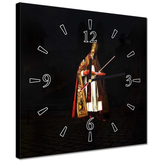 Zegar 30x30cm Św Grzegorz Wielki Papież ZeSmakiem