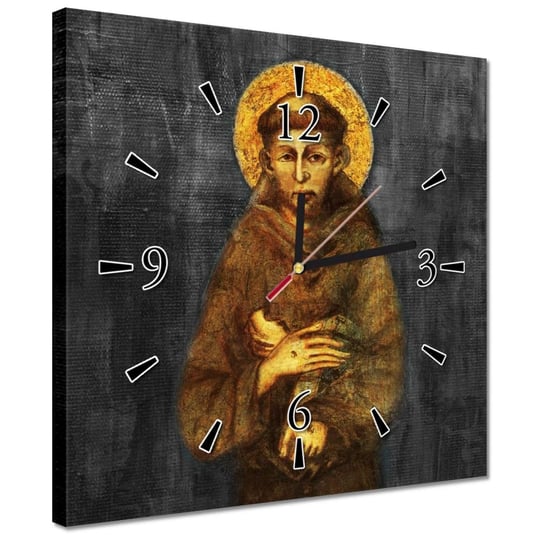 Zegar 30x30cm Święty Franciszek z Asyżu ZeSmakiem